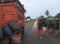 Pemotor Lansia di Banggai Tewas Tabrakan dengan Truk Saat Salip Minibus