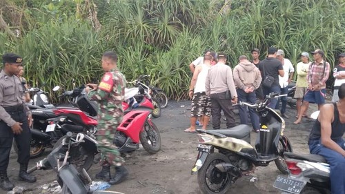 Pencarian pria asal Desa Tibubiu, Kecamatan Kerambitan, Tabanan, terseret arus Pantai Pasut. (Istimewa)