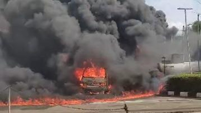 SPBU di Kecamatan Tanggeung terbakar