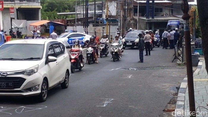 TKP kecelakaan di Kota Batu