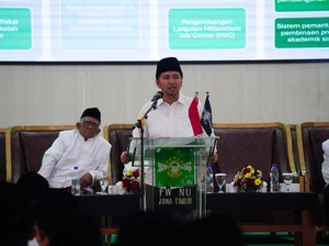 Emil Sebut Komitmennya Bangun Bumi Majapahit di Pra Rakerwil PWNU Jatim