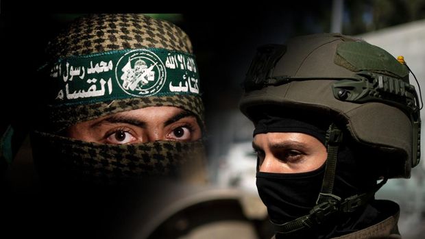 Foto Kolase Pejuang Hamas dan Militer Israel. Foto Kolase Pejuang Hamas dan Militer Israel. (AP Photo)