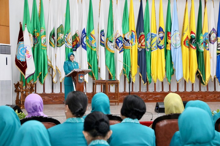 Istri Mendagri Lantik Andi Indriaty sebagai Pj Ketua TP PKK-Tim Pembina Posyandu Sulsel