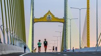Bangkok akan menyambut keajaiban arsitektur baru, Jembatan Rama X atau Saphan Thotsamarachan.