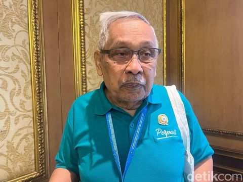 Ketua Umum Perpadi 2025-2030, Sutarto Alimoeso di Munas Perpadi, di Diamond Convention Hall, Solo, Kamis (16/1/2025)
