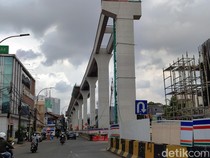 Melihat Progres Pembangunan LRT Jakarta Velodrome-Manggarai