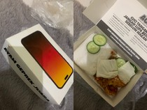 Ngakak! Ayam Geprek Ini Kemasannya Mirip Kardus iPhone