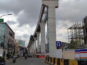 Begini Update Pembangunan LRT Jakarta Velodrome-Manggarai