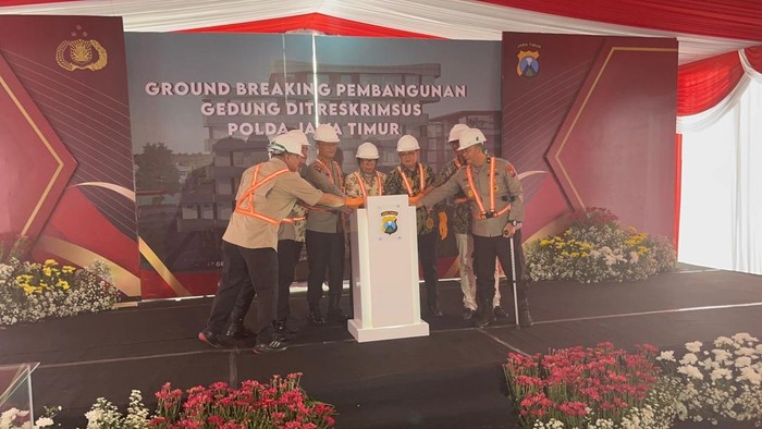 Peresmian ground breaking gedung Ditreskrimsus Polda Jatim