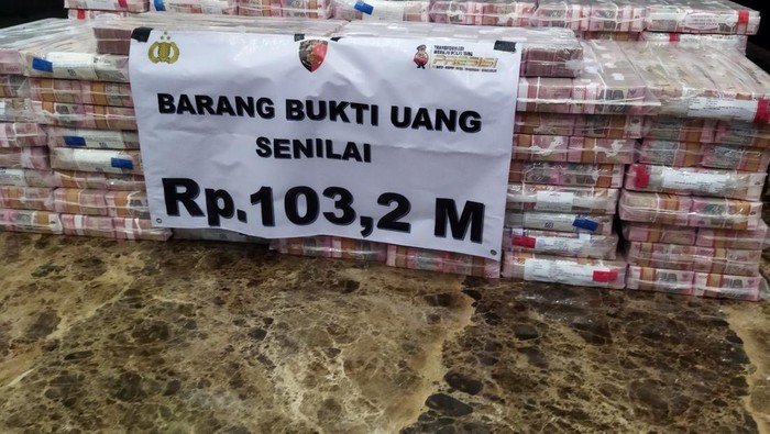 Uang Rp 103,2 M Disita Bareskrim Polri