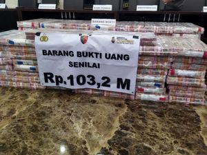Penampakan Uang Rp 103,2 Miliar Disita Bareskrim Polri Terkait Judol