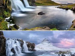 Cantiknya Potret Kota dan Desa Sebelum dan Setelah Hujan Salju