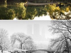 Cantiknya Potret Kota dan Desa Sebelum dan Setelah Hujan Salju