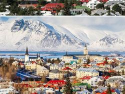 Cantiknya Potret Kota dan Desa Sebelum dan Setelah Hujan Salju