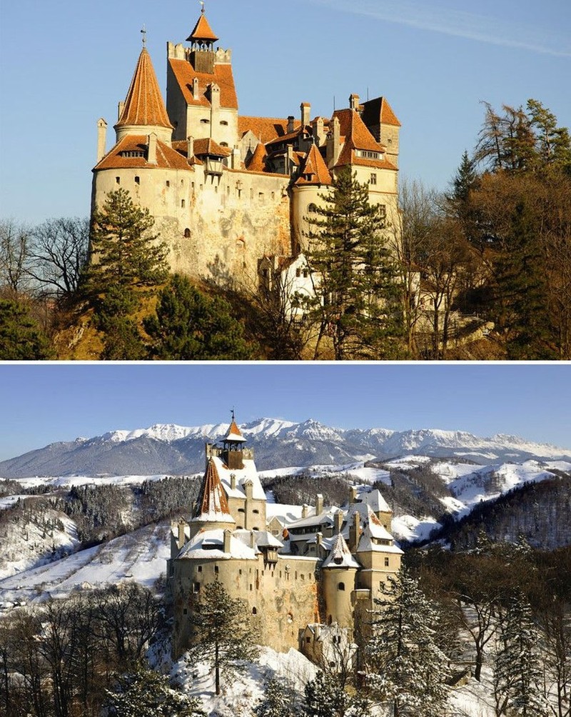 Cantiknya Potret Kota dan Desa sebelum dan Setelah Hujan Salju