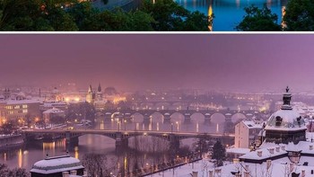 Cantiknya lampu-lampu kota Prague, Republik Ceko. (Foto: Boredpanda)