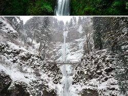 Cantiknya Potret Kota dan Desa Sebelum dan Setelah Hujan Salju