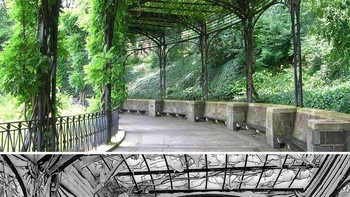 Potret di taman Conservatory terletak Central Park, Amerika Serikat, berubah dari hijau menjadi putih salju. (Foto: Boredpanda)