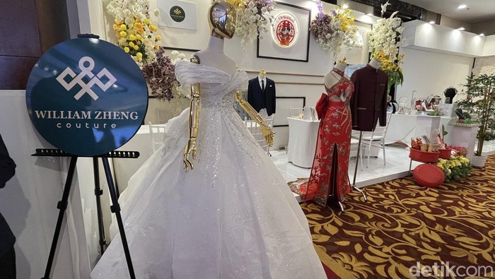 Konsep baju pengantin modern yang lagi digemari kaum Gen Z. (Kartika Sari/detikSumut)