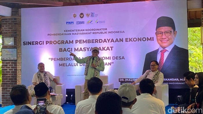 Menko Koordinator Bidang Pemberdayaan Masyarakat Muhaimin Iskandar (Cak Imin). (Dwi/detikcom)