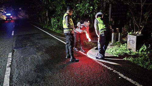 Aksi balap liar terjadi di Jalan Singaraja - Pekutatan wilayah Banjar Dinas Kemoning, Desa Pucaksari, Kecamatan Busungbiu, Buleleng, Bali, Jumat (17/1/2025). (Dok. Polres Buleleng)