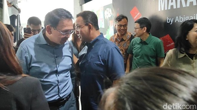Dua Kali Momen Keakraban Ahok dan Anies