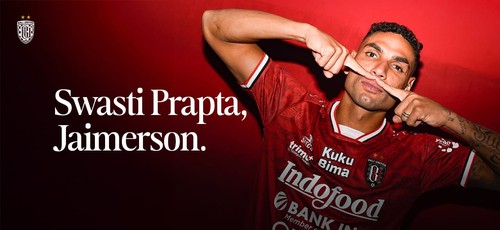 Bali United mengumumkan bergabungnya Jaimerson da Silva Xavier, Sabtu (18/1/2025). Jaime Xavier bergabung Bali United dengan status pinjaman dari PSBS Biak. (Dok. Bali United)