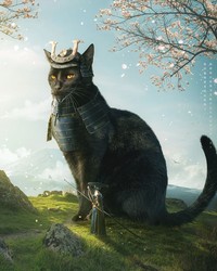 Bagaimana jadinya kalau kucing punya tubuh yang lebih besar dari manusia. Nah kurang lebih gambarannya seperti karya seniman digital dari Taiwan, xiang_0718.