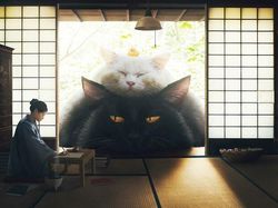 Begini Kalau Kucing Lebih Besar dari Manusia, Masih Berani Elus?