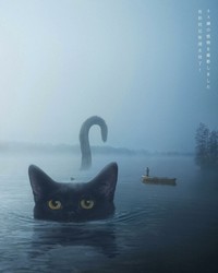 Bagaimana jadinya kalau kucing punya tubuh yang lebih besar dari manusia. Nah kurang lebih gambarannya seperti karya seniman digital dari Taiwan, xiang_0718.