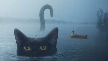 Bukannya kucing takut sama air ya? Foto: (xiang_0718).