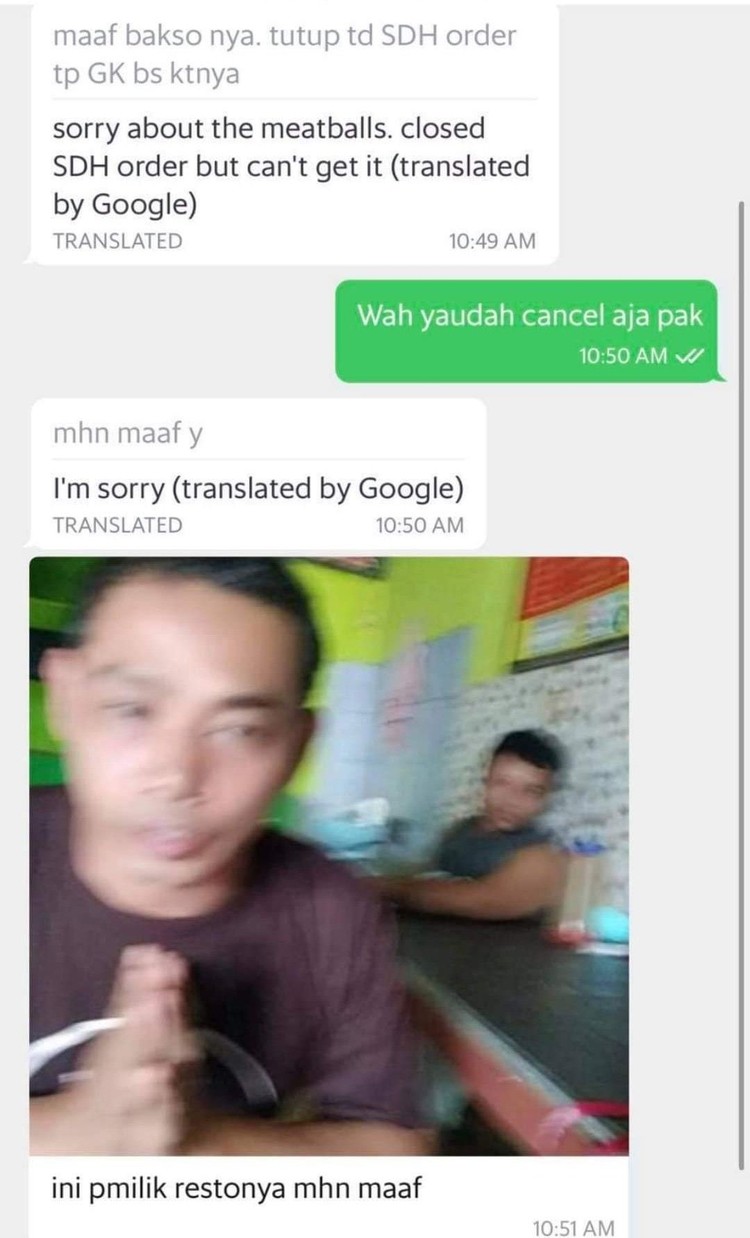 Chat Kocak Ojol