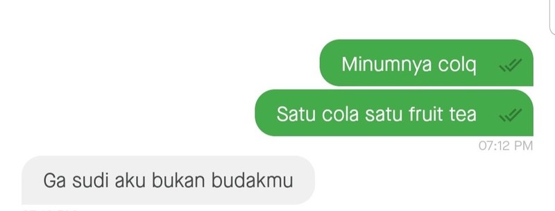 Chat Kocak Ojol
