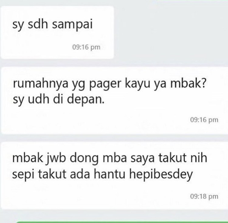 Chat Kocak Ojol
