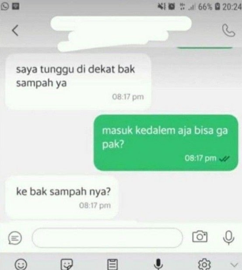 Chat Kocak Ojol