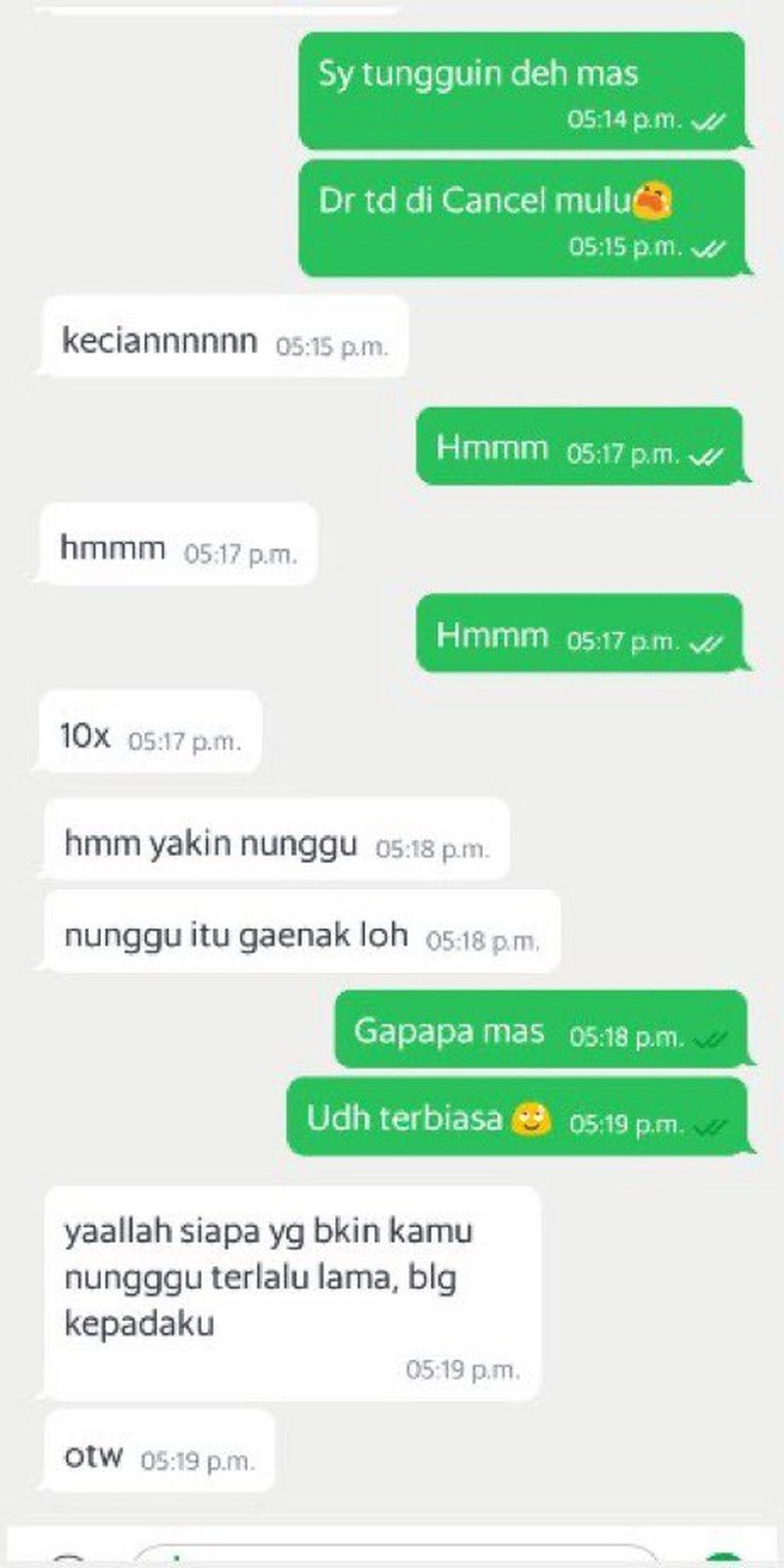 Chat Kocak Ojol