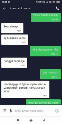 Chat Kocak Ojol