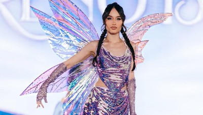 7 Gaya Cinta Laura Pakai Baju Bersayap, Peri di Dunia Nyata