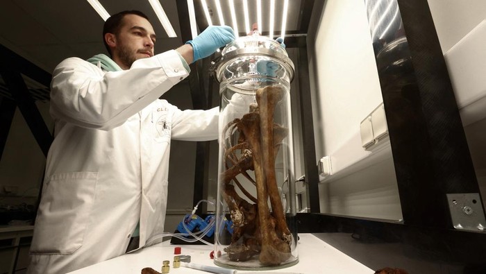 Belgian research scientist Clement Martin, who works with Belgium's federal police to create a 