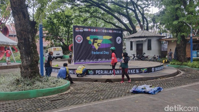 Kondisi Taman Musik Bandung, Sabtu (18/1/2025).
