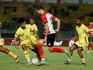 Hasil Liga 1: Madura United Dibungkam Barito Putera 2-4