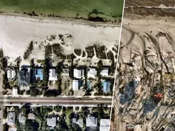 Ngeri! Potret Badai Sebelum dan Setelah Menerjang