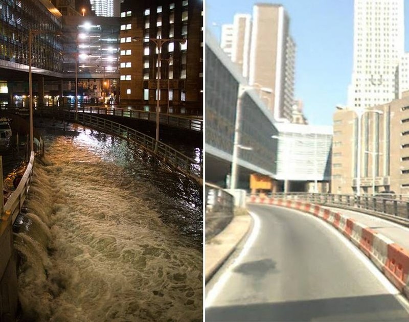 Ngeri! Potret Badai Sebelum dan Setelah Menerjang