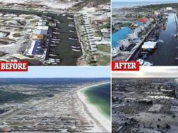 Ngeri! Potret Badai Sebelum dan Setelah Menerjang