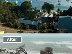 Ngeri! Potret Badai Sebelum dan Setelah Menerjang