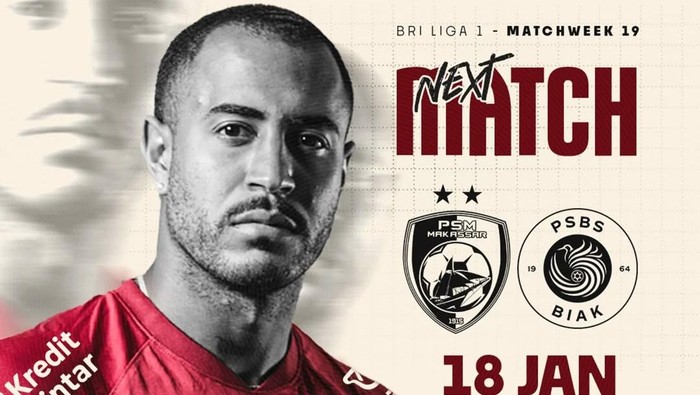 PSM Makassar Vs PSBS Biak di Liga 1 2024/2025.