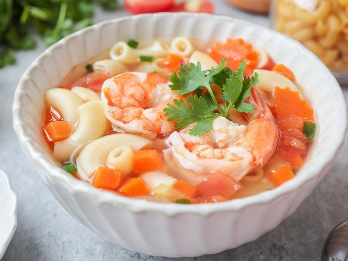 Resep Sup Makaroni Udang