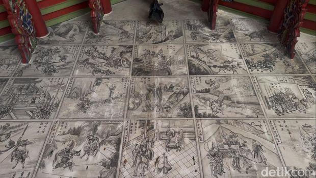 Suasana di Kelenteng Cu An Kiong, Lasem, Rembang, Jumat (17/1/2025).