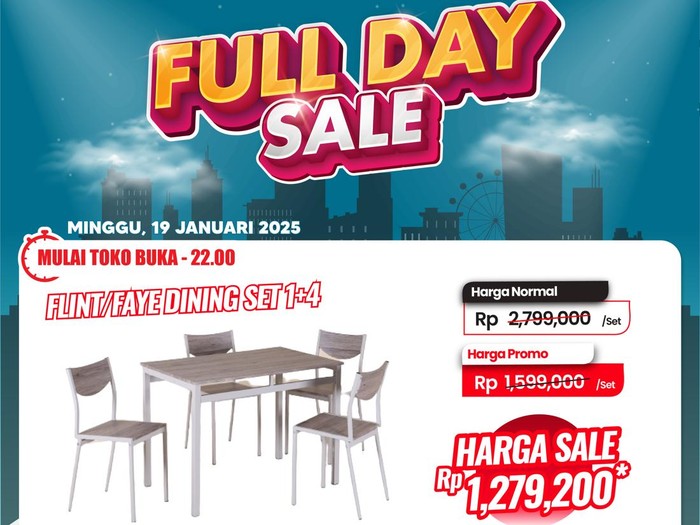 Transmart Full Day Sale-Meja makan