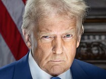 Gaya Nyeleneh Trump di Foto Resmi Terbaru Presiden AS